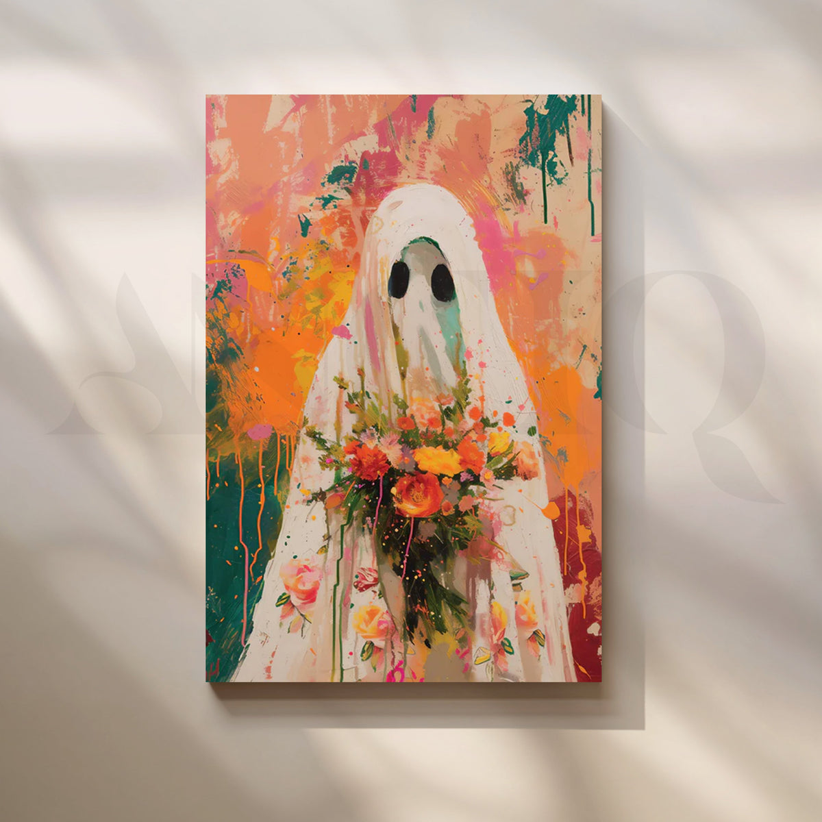 Floral Phantom Canvas Artwork – Asha Art Studio