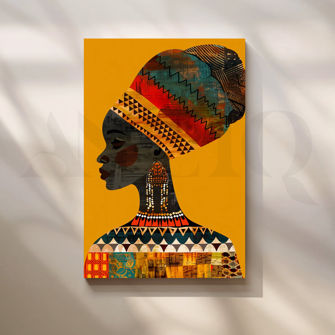 Pharaoh Noir Canvas Painting for Home Office – Asha Art Studio