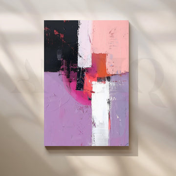 Blush Crossroads Canvas Artwork – Asha Art Studio