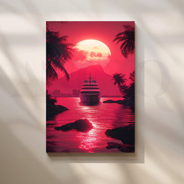 Sunset Voyage Wall Artwork – Asha Art Studio