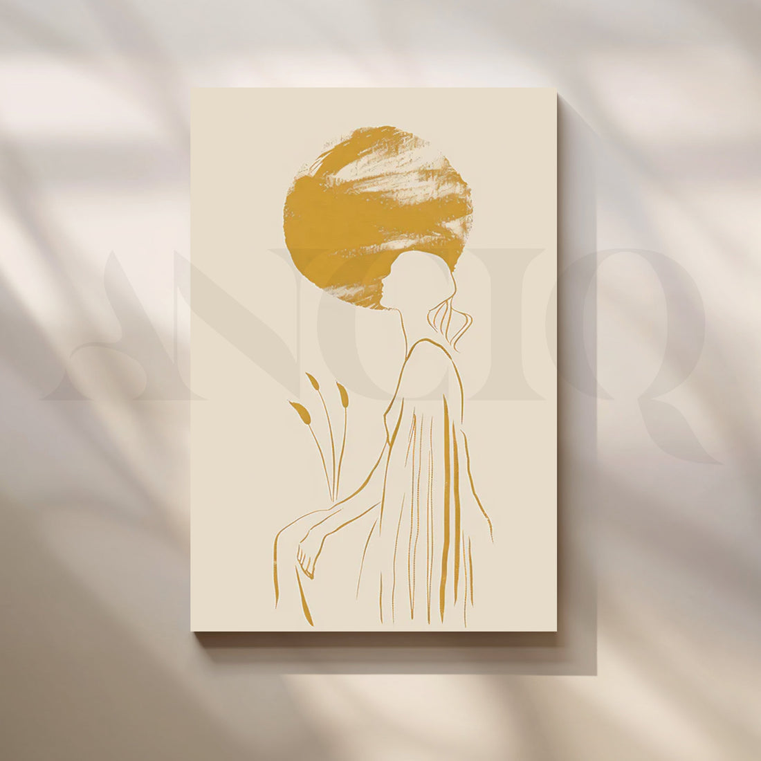 Solitary Reflection Canvas Artwork – Asha Art Studio