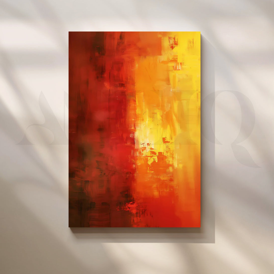 Sunfire Glow Canvas Painting for Living Room – Asha Art Studio