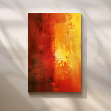 Sunfire Glow Canvas Painting for Living Room – Asha Art Studio