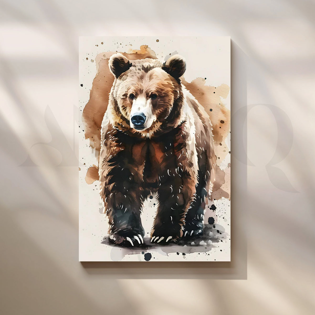 Woodland Majesty Canvas Painting for Rustic Living Room – Asha Art Studio