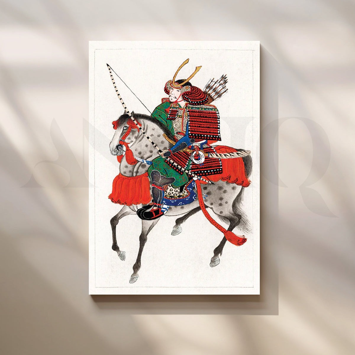 Samurai Horseman Canvas Painting for Living Room or Office – Asha Art Studio
