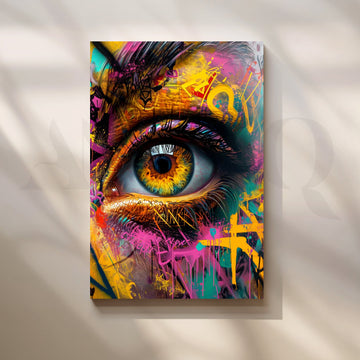 Graffiti Eye Wall Pop Art – Asha Art Studio