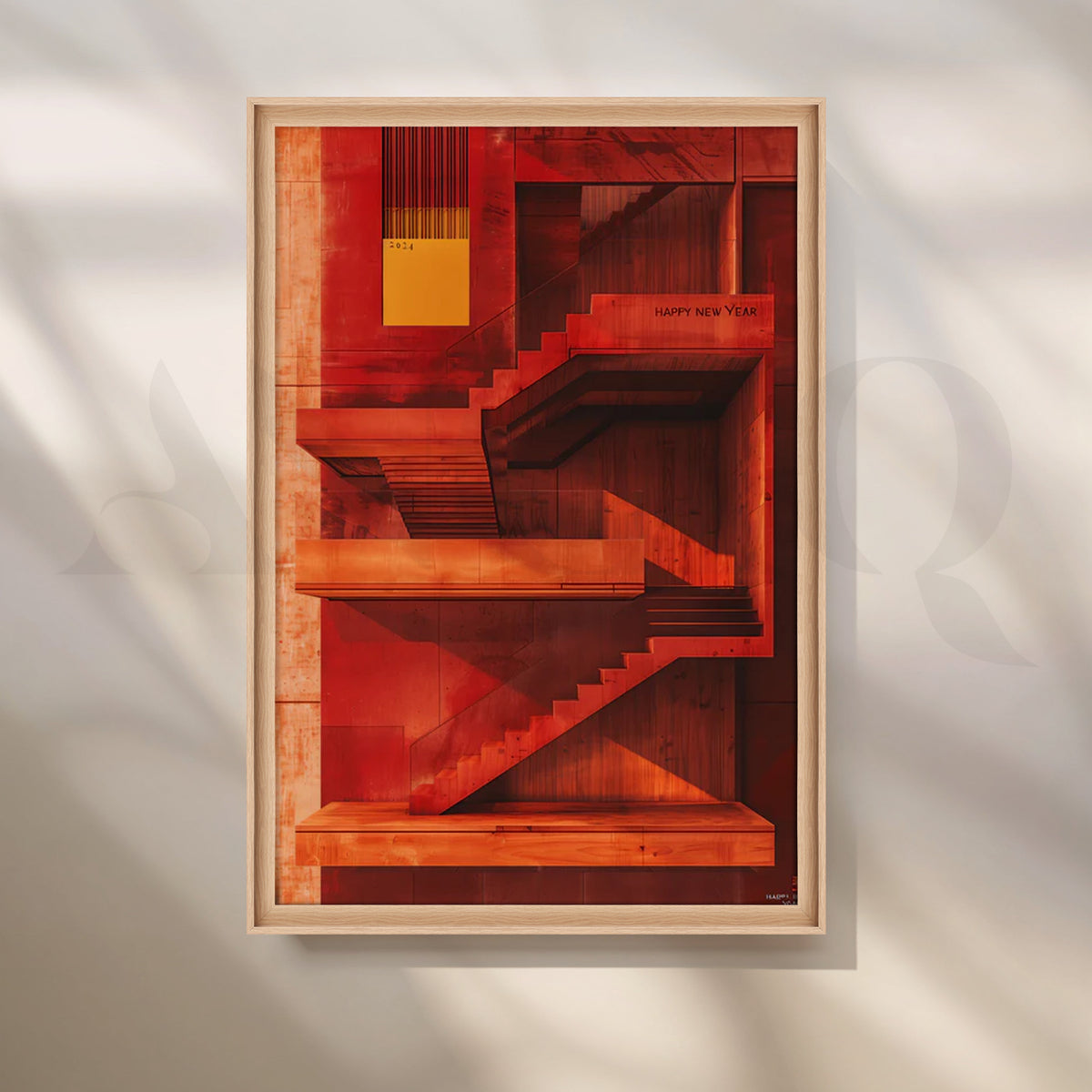 Modern Abstract Staircase Poster – Asha Art Studio – Image 5