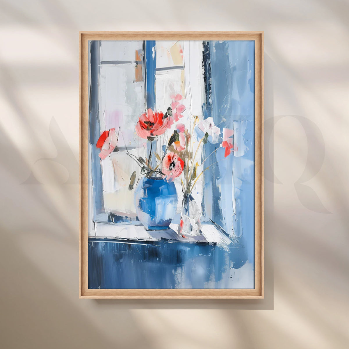 Window Blooms Canvas Painting for Kitchen & Dining Rooms – Asha Art Studio – Image 5