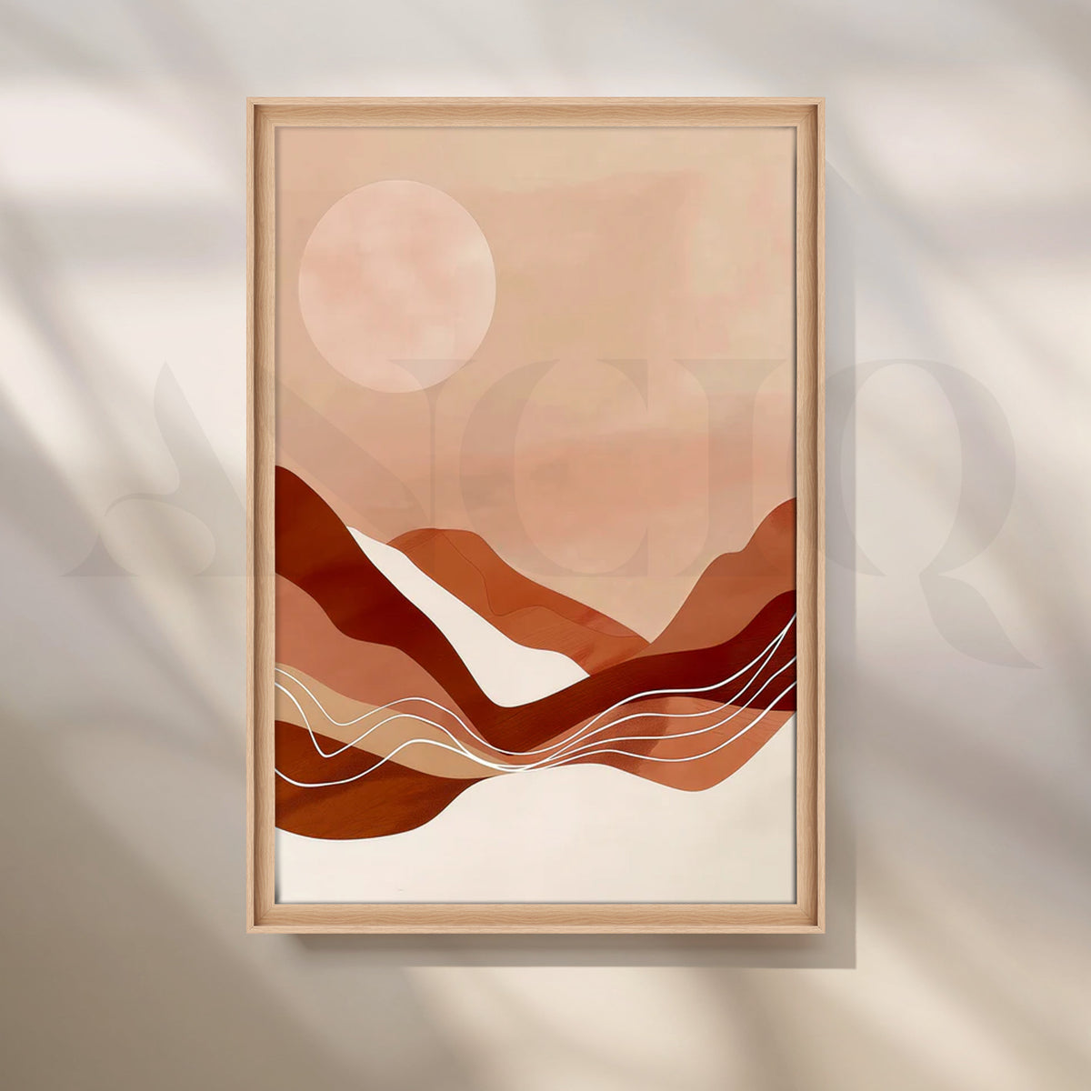 Sienna Dunes Canvas Painting for Boho Bedroom – Asha Art Studio – Image 5