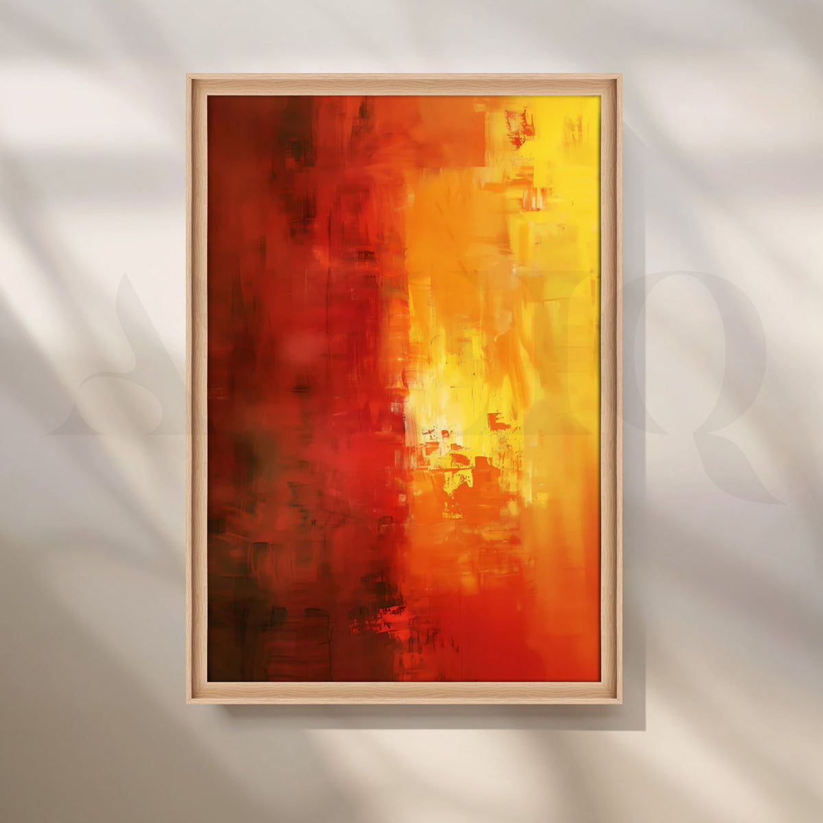 Sunfire Glow Canvas Painting for Living Room – Asha Art Studio – Image 5