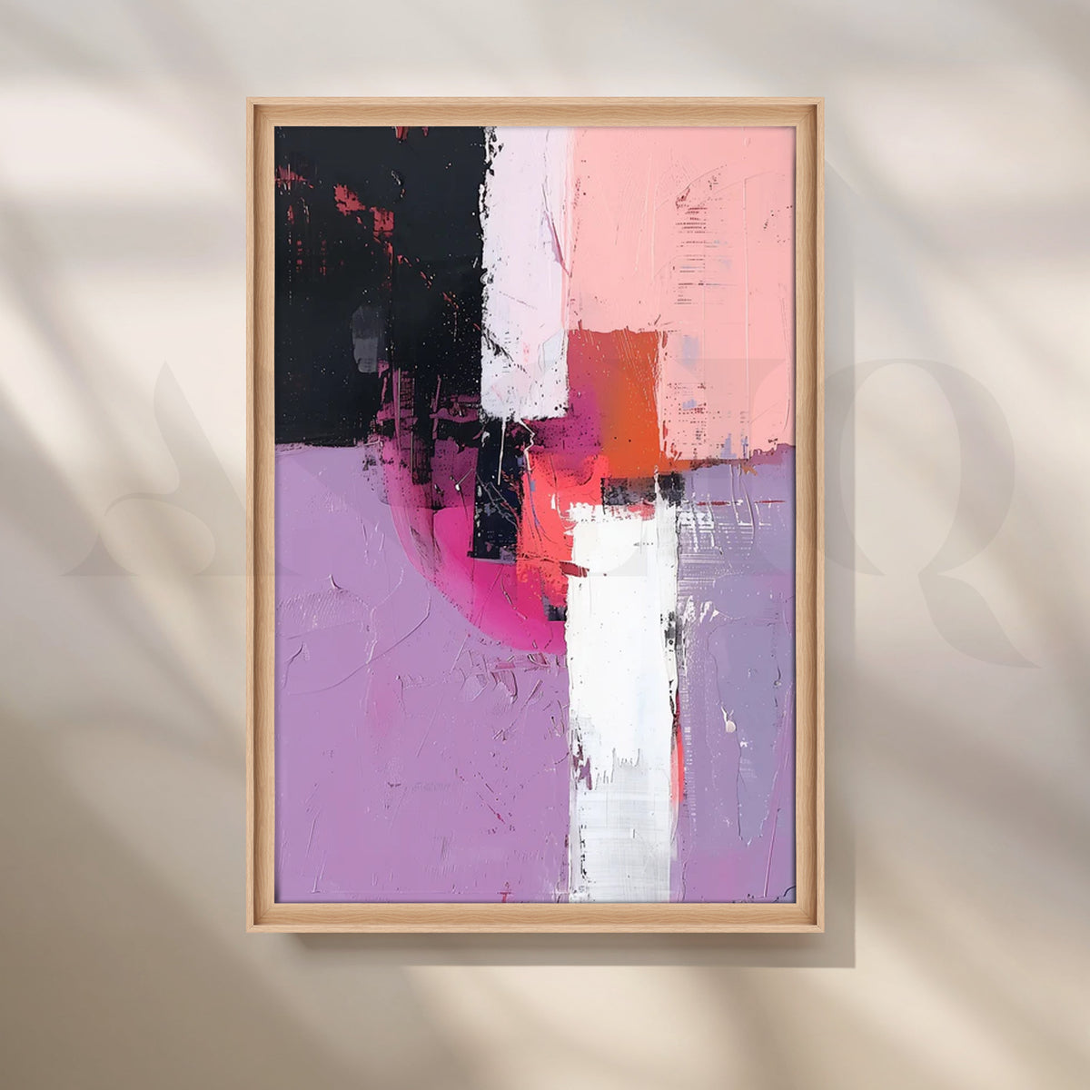 Blush Crossroads Canvas Artwork – Asha Art Studio – Image 5