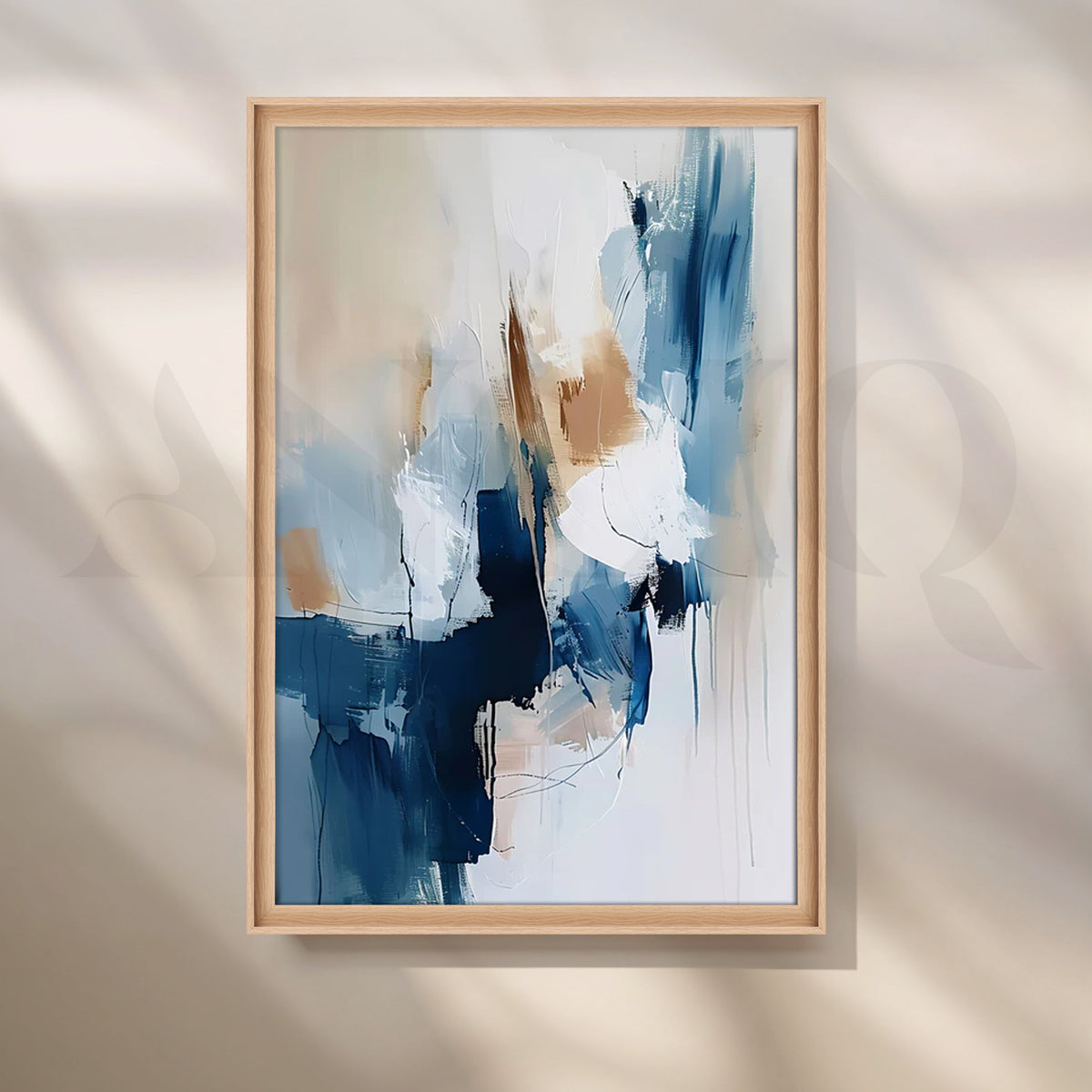 Coastal Calm Canvas Painting for Living Room – Asha Art Studio – Image 5
