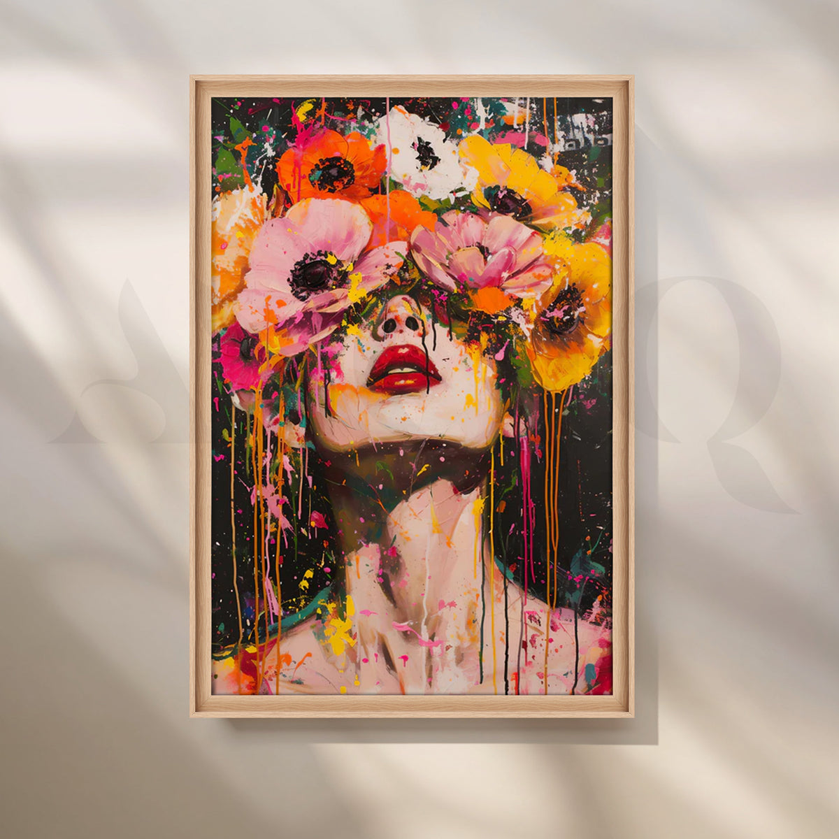 Bloomstorm Canvas Painting for Bedroom – Asha Art Studio – Image 5