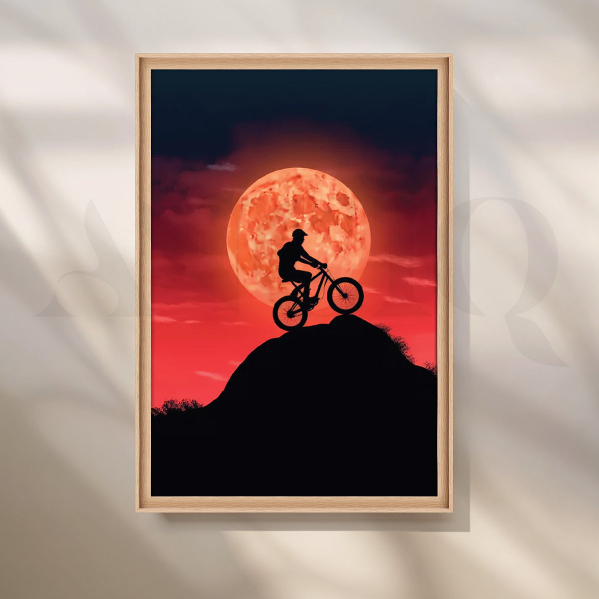 Moonrise Rider Canvas Painting for Modern Living Room – Asha Art Studio – Image 5