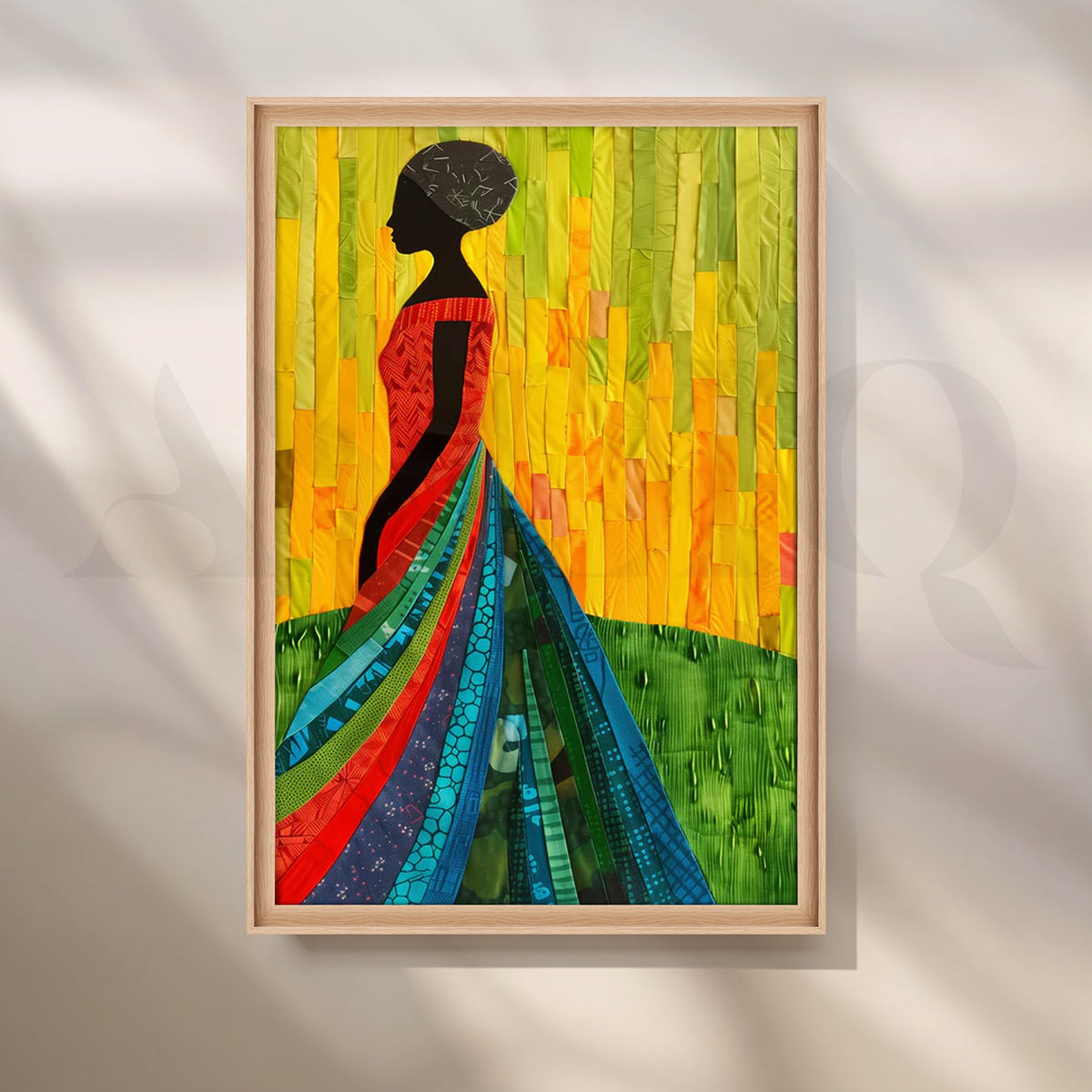 Spectrum Gown Canvas Painting for Living Room – Asha Art Studio – Image 5