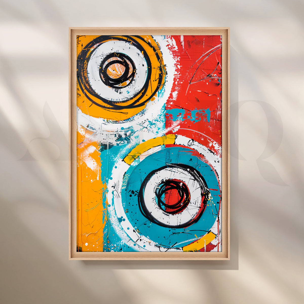 Kinetic Orbits Canvas pop Art – Asha Art Studio – Image 5