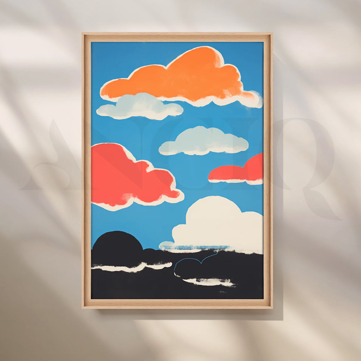 Vivid Clouds Wall Poster – Asha Art Studio – Image 5