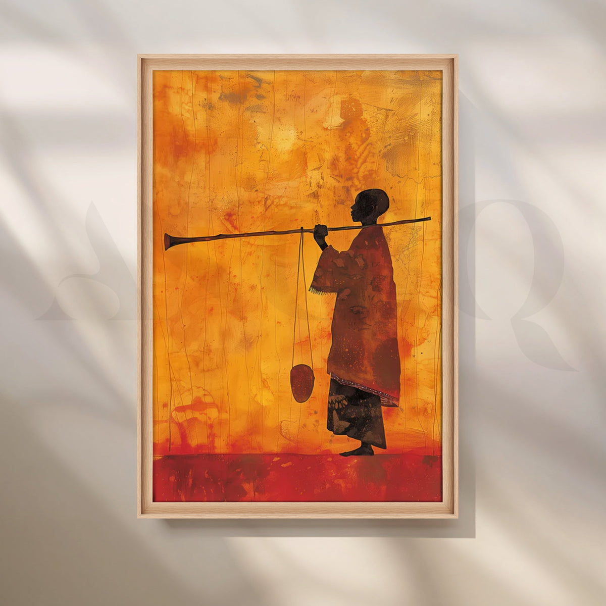 Desert Herald Canvas Painting for Study – Asha Art Studio – Image 5