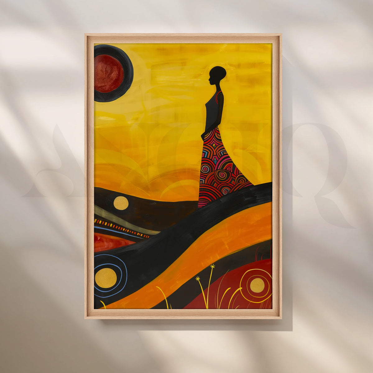 Desert Solstice Canvas Painting for Entryway – Asha Art Studio – Image 5