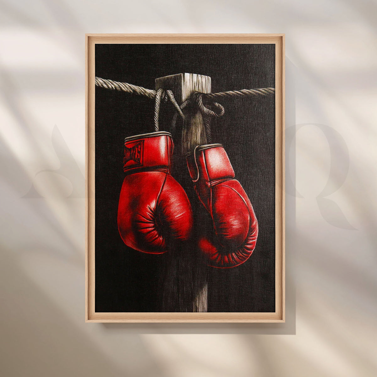 Red Boxing Gloves Canvas Pop Art – Asha Art Studio – Image 5