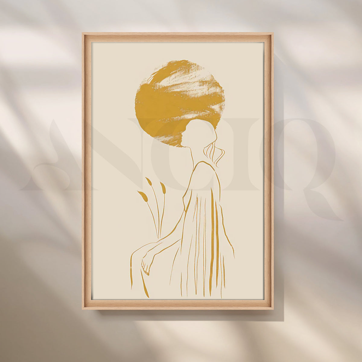 Solitary Reflection Canvas Artwork – Asha Art Studio – Image 5