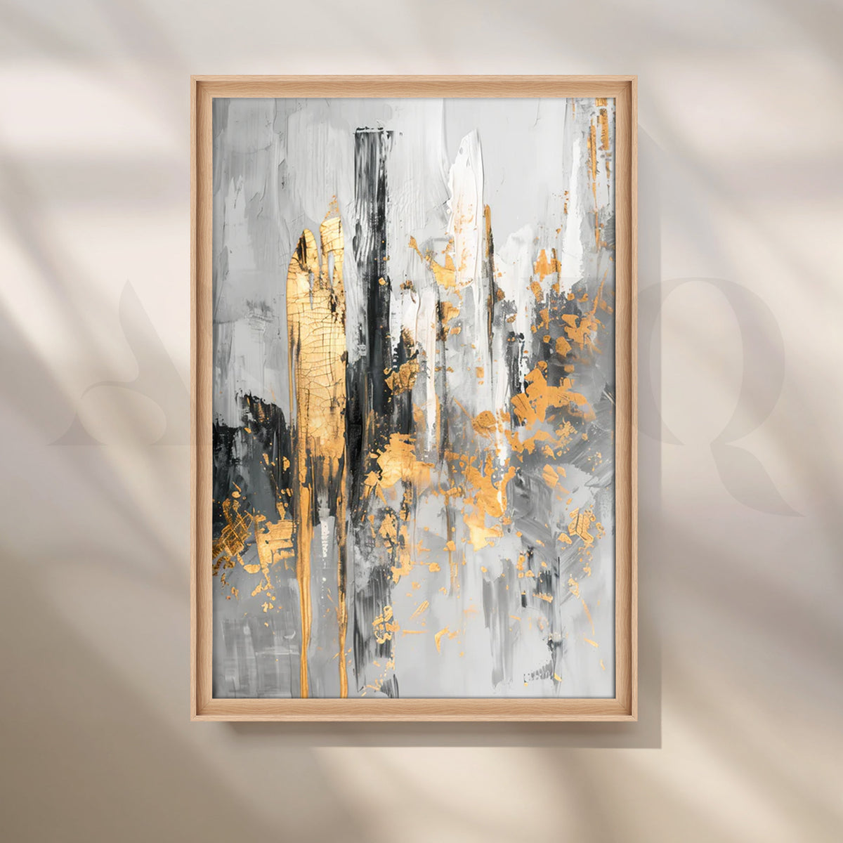 Gilded Echo Canvas Painting for Dining Room – Asha Art Studio – Image 5