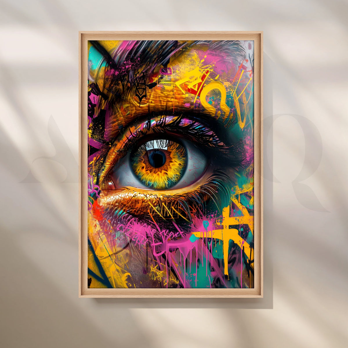 Graffiti Eye Wall Pop Art – Asha Art Studio – Image 5