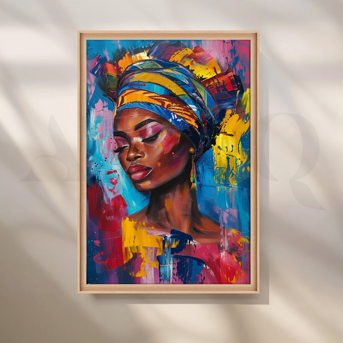 Radiant Tranquility Canvas Painting for Bedroom – Asha Art Studio – Image 5