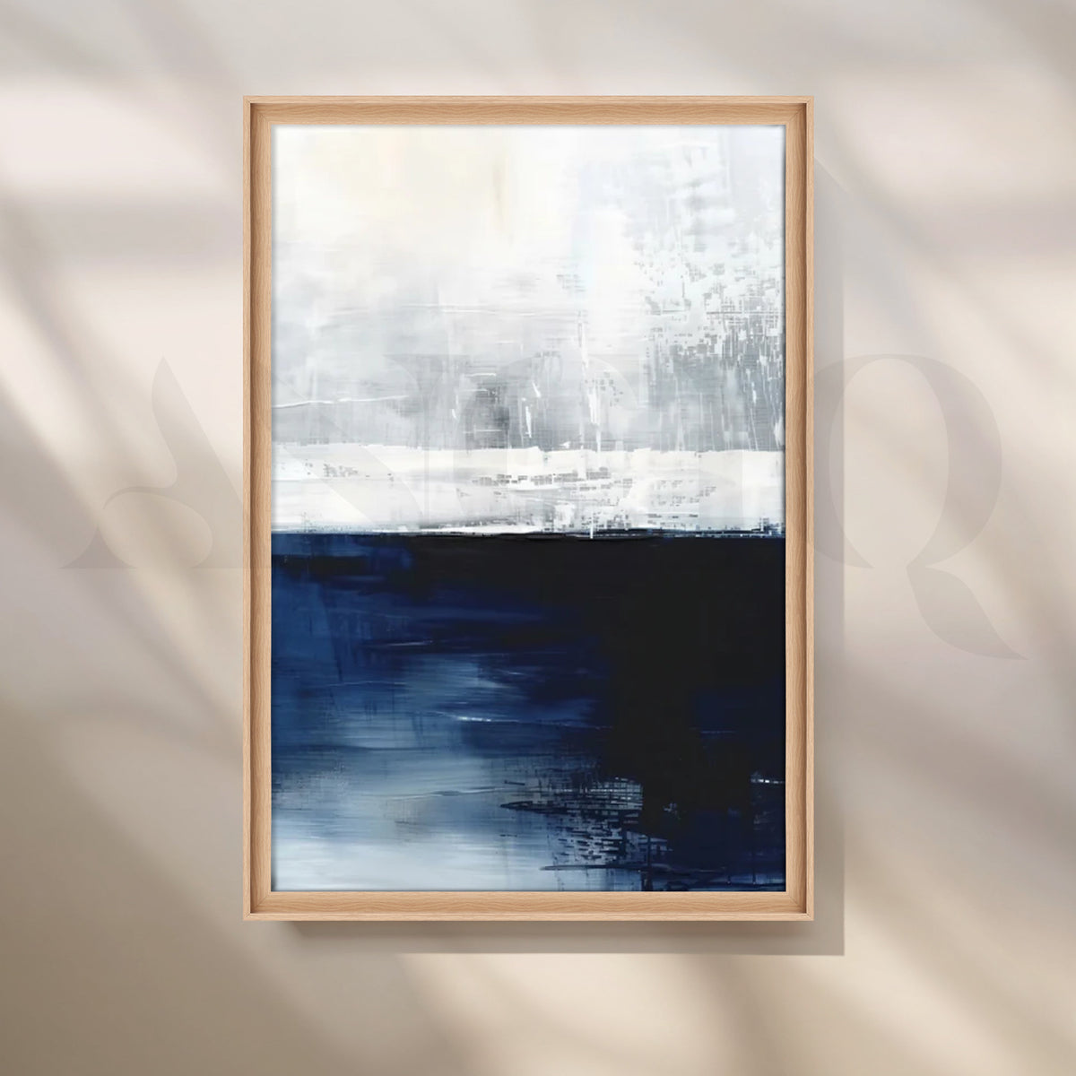 Midnight Horizon Canvas Painting for Bedroom – Asha Art Studio – Image 5