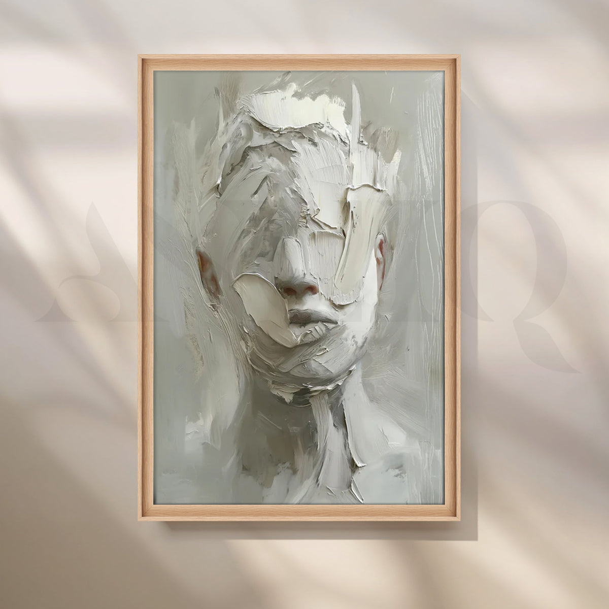Ivory Muse Canvas Painting for Bedroom – Asha Art Studio – Image 5