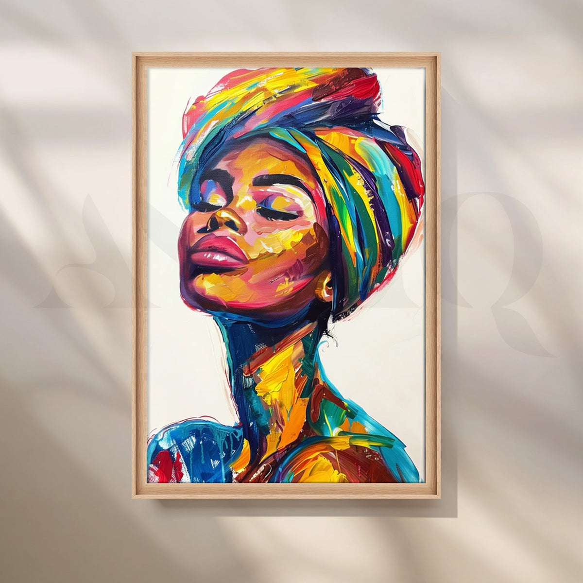 Chromatic Grace Canvas Painting for Living Room – Asha Art Studio – Image 5