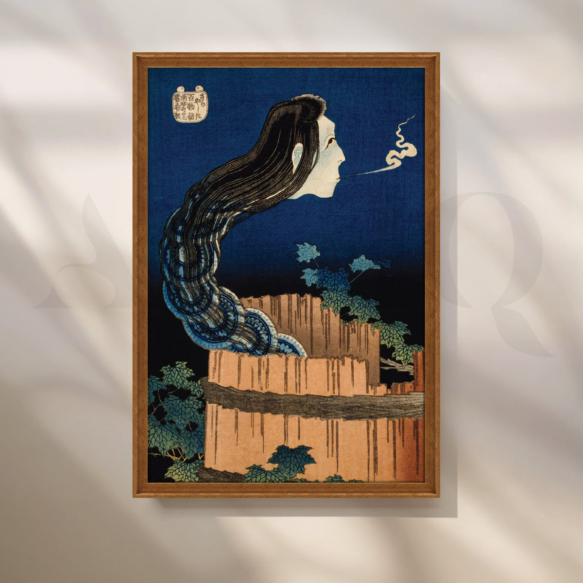 Ghost in the Well Ukiyo-e Canvas Painting for Modern Living Room & Entryway – Asha Art Studio – Image 6