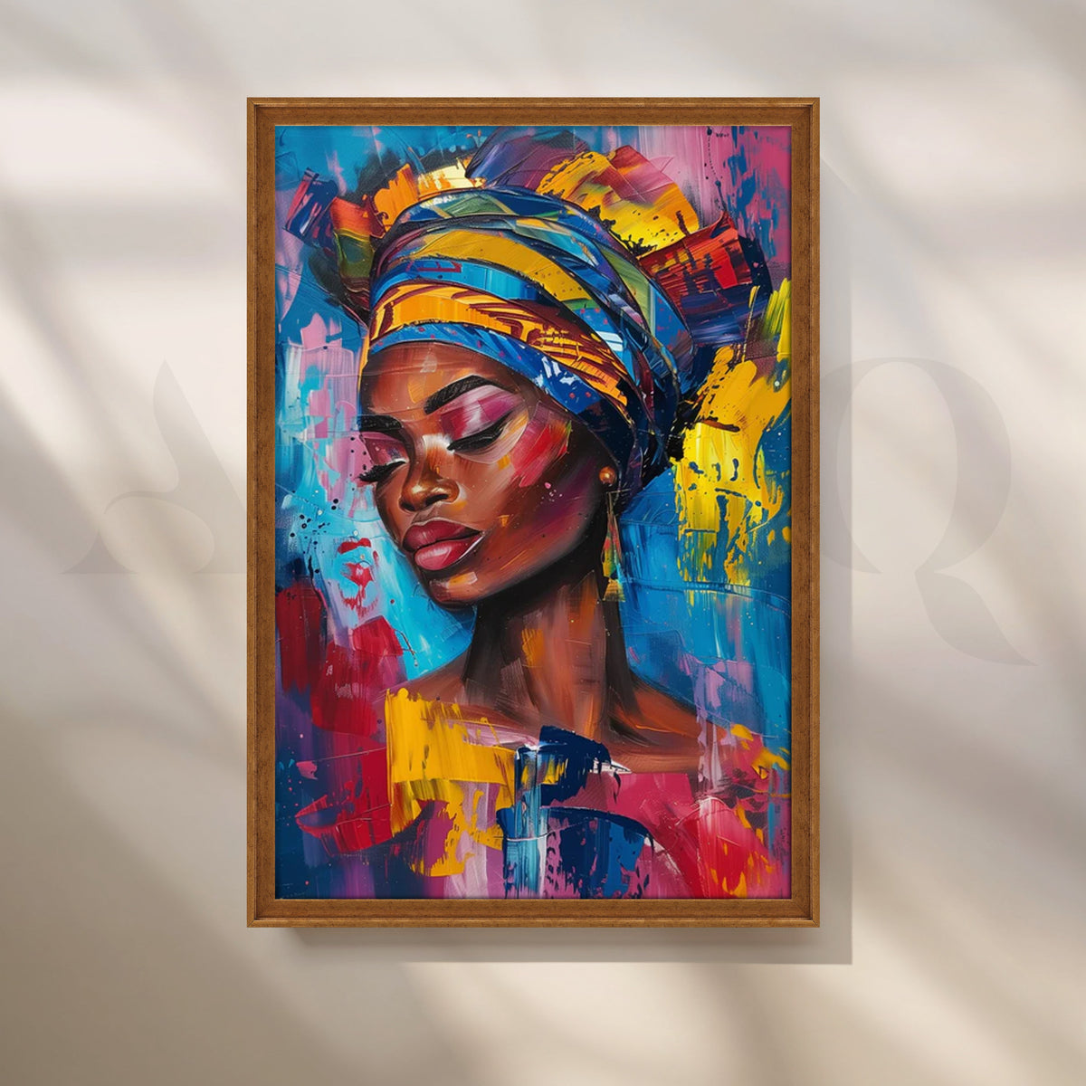Radiant Tranquility Canvas Painting for Bedroom – Asha Art Studio – Image 6
