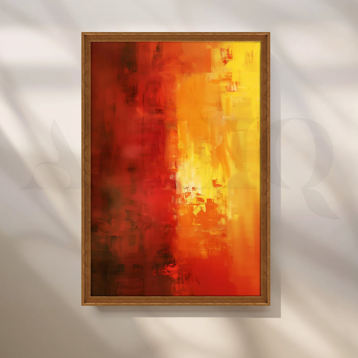 Sunfire Glow Canvas Painting for Living Room – Asha Art Studio – Image 6