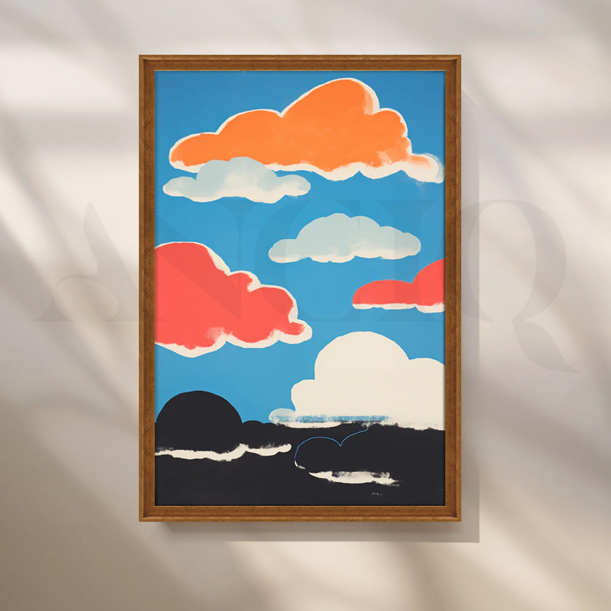 Vivid Clouds Wall Poster – Asha Art Studio – Image 6