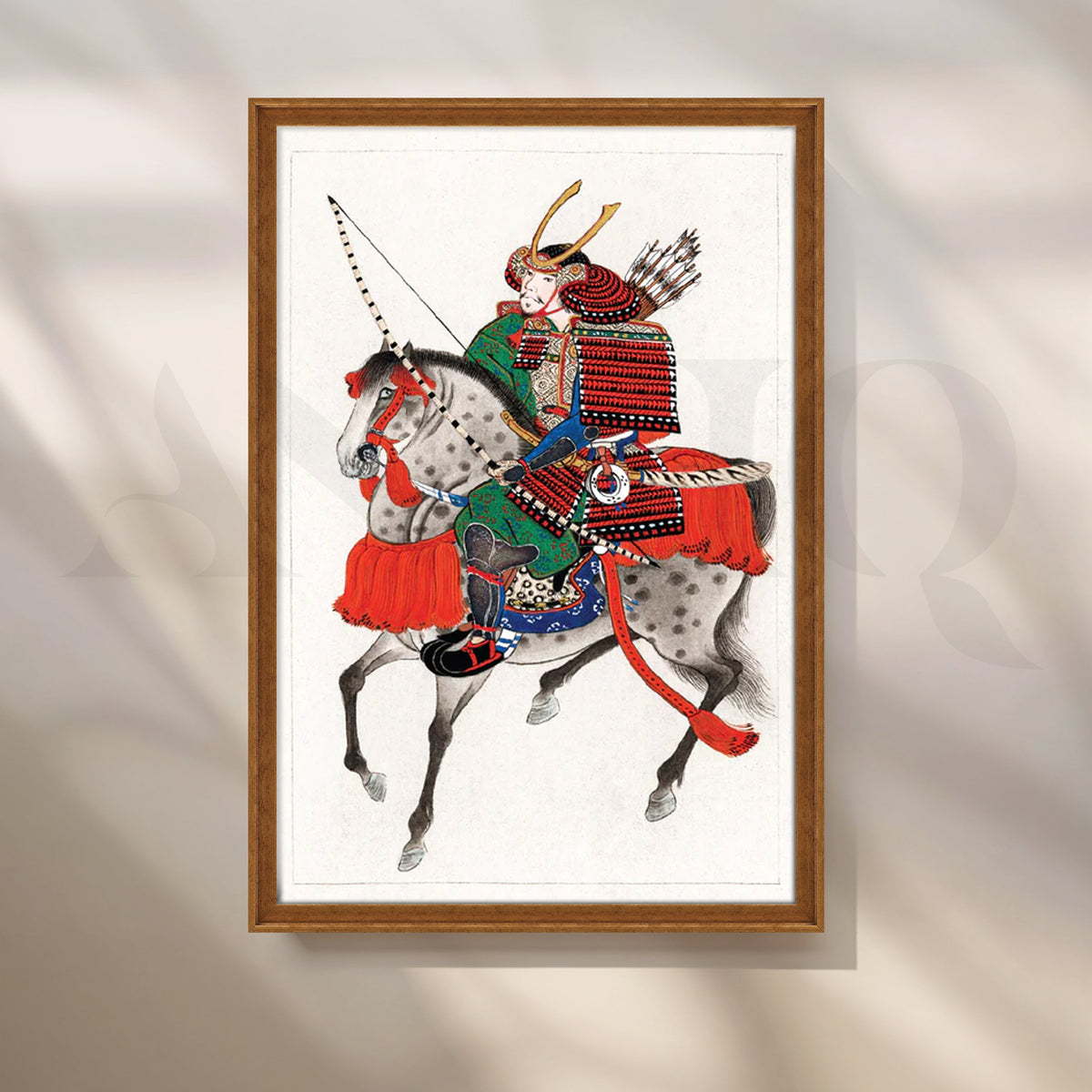 Samurai Horseman Canvas Painting for Living Room or Office – Asha Art Studio – Image 6