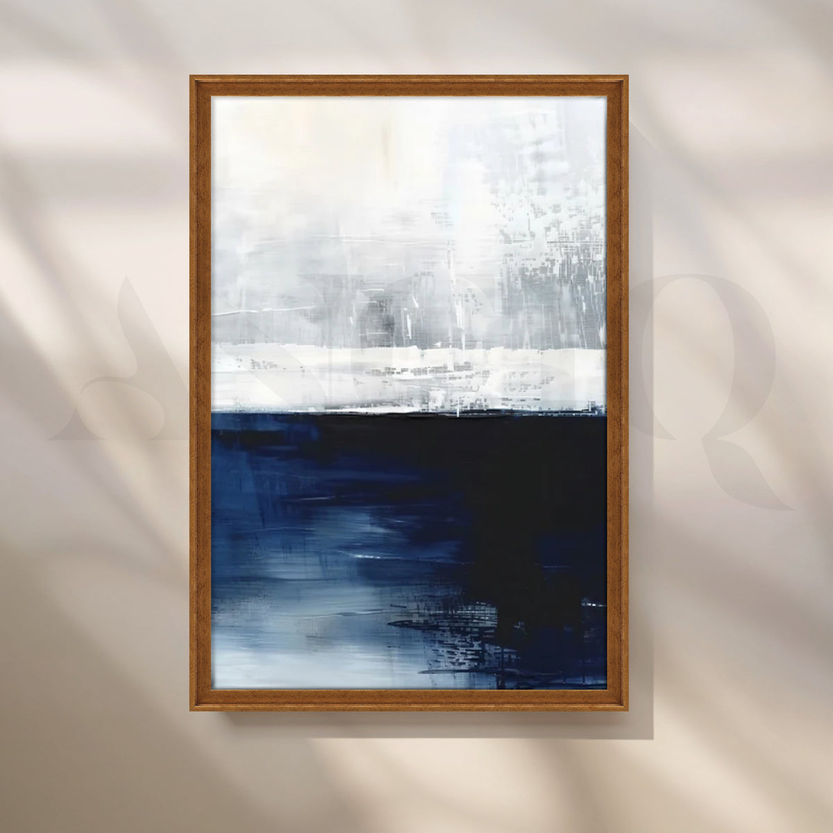 Midnight Horizon Canvas Painting for Bedroom – Asha Art Studio – Image 6
