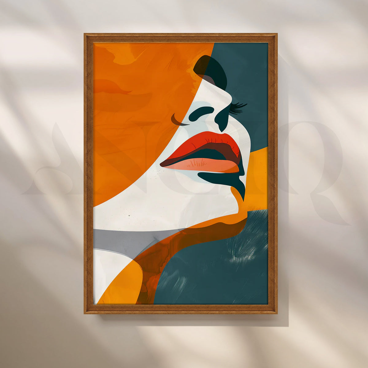 Saffron Hat Muse Canvas Artwork – Asha Art Studio – Image 6