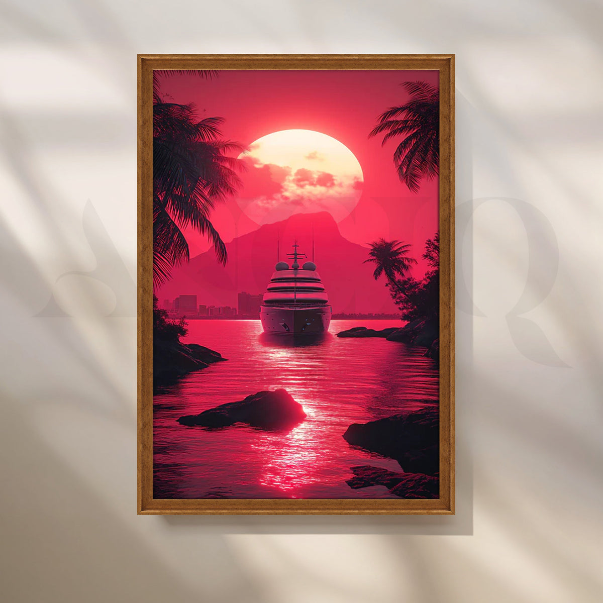 Sunset Voyage Wall Artwork – Asha Art Studio – Image 6