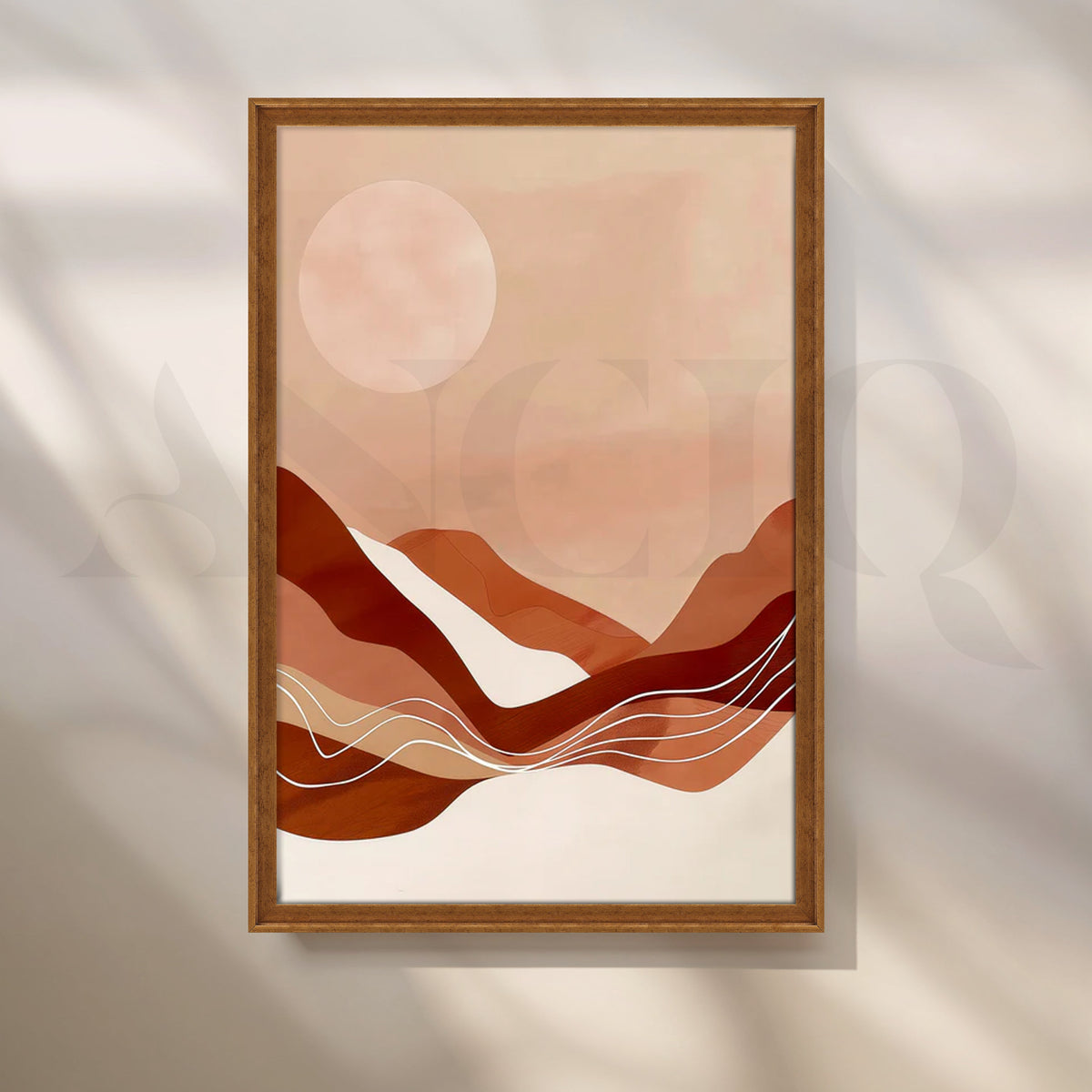 Sienna Dunes Canvas Painting for Boho Bedroom – Asha Art Studio – Image 6