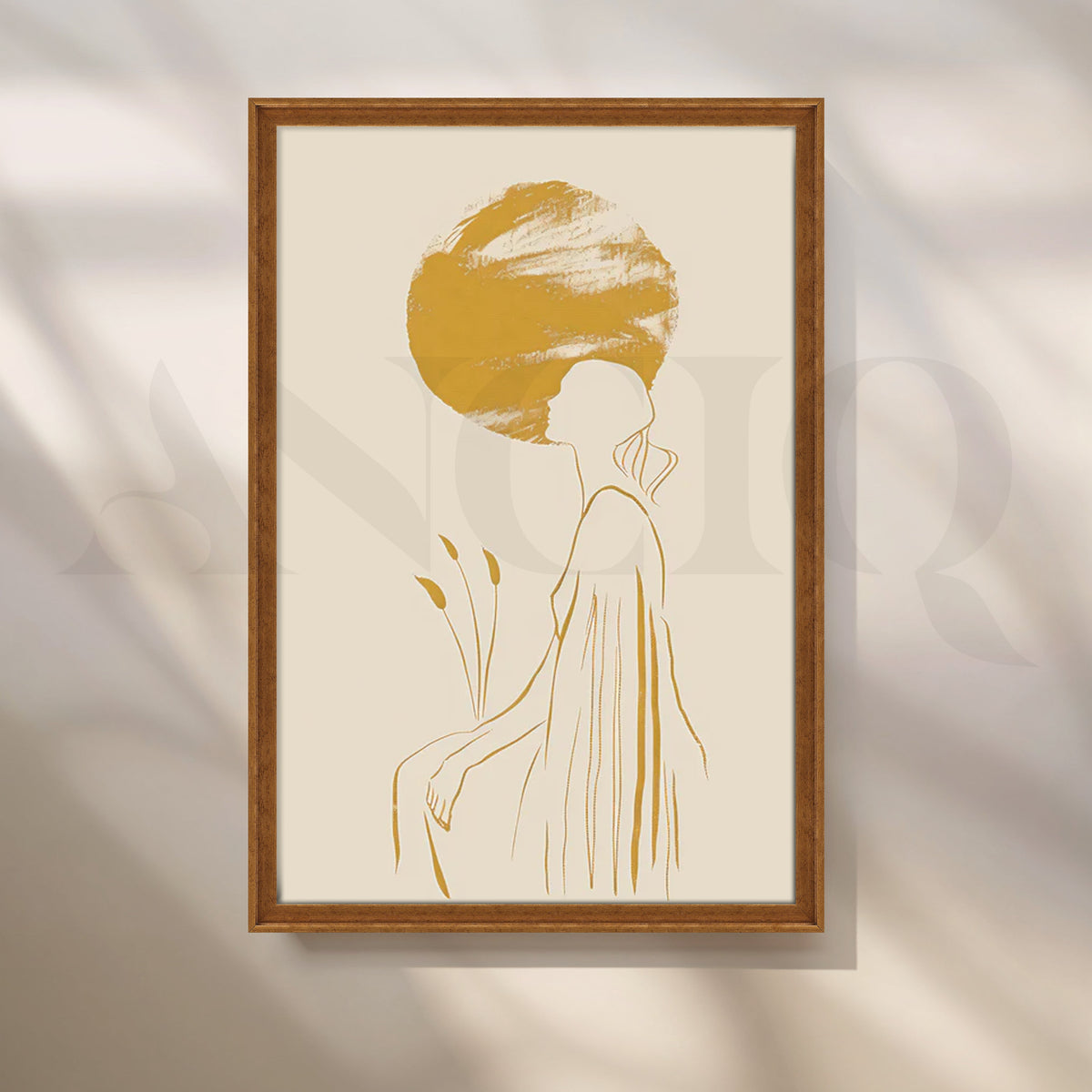 Solitary Reflection Canvas Artwork – Asha Art Studio – Image 6