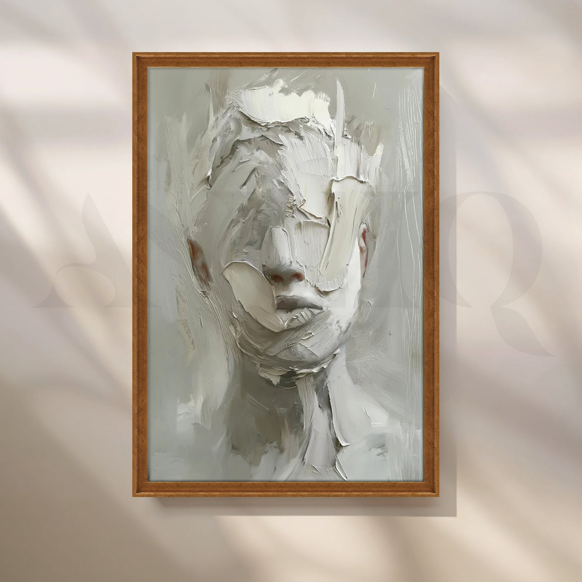 Ivory Muse Canvas Painting for Bedroom – Asha Art Studio – Image 6