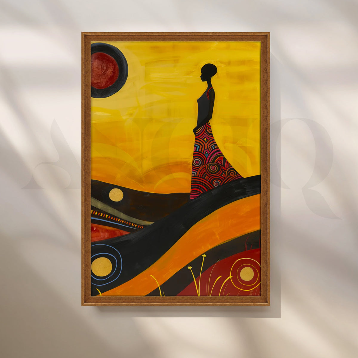 Desert Solstice Canvas Painting for Entryway – Asha Art Studio – Image 6