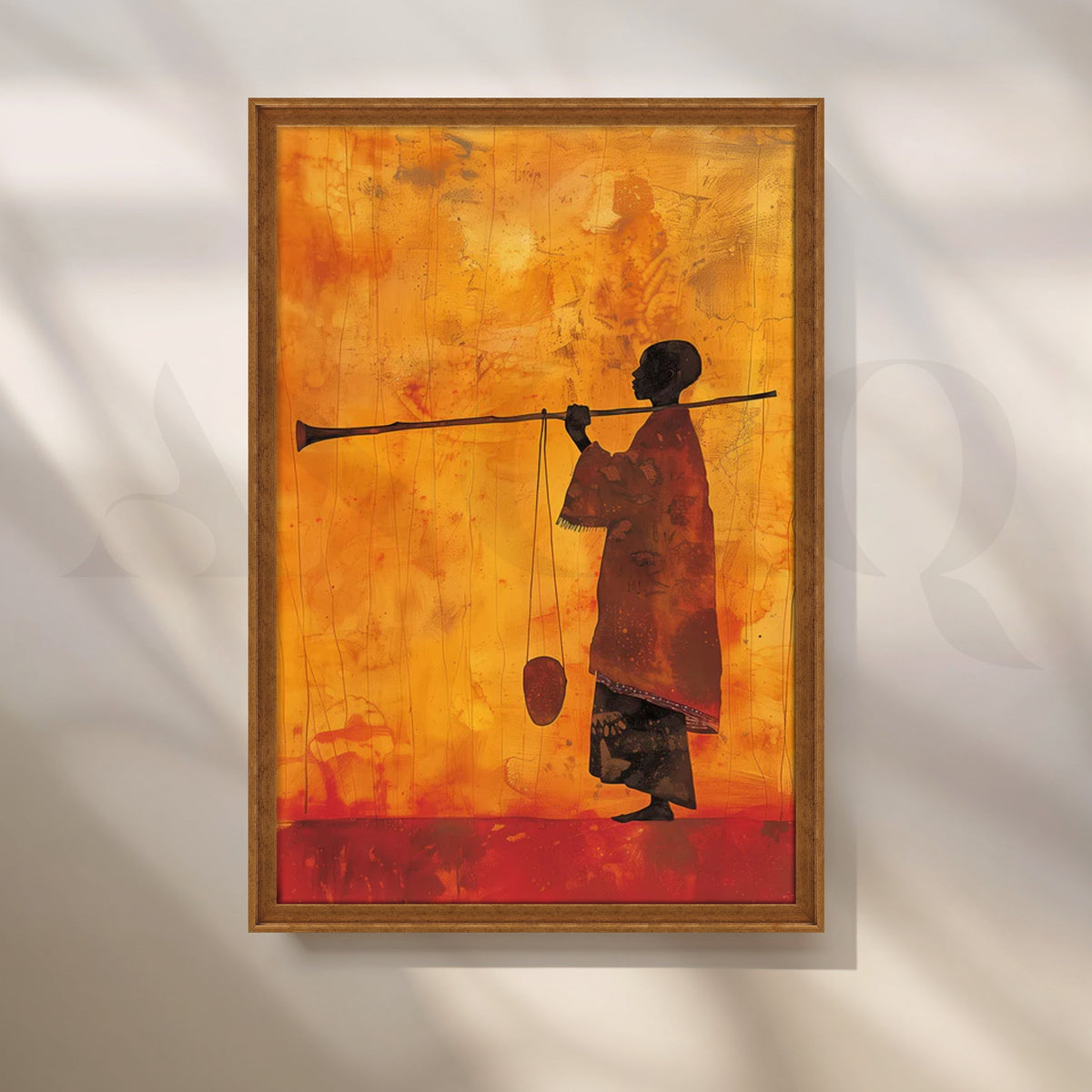 Desert Herald Canvas Painting for Study – Asha Art Studio – Image 6