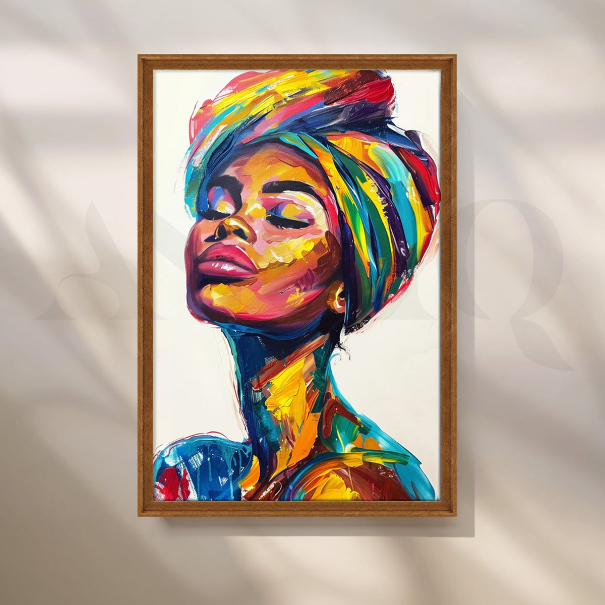 Chromatic Grace Canvas Painting for Living Room – Asha Art Studio – Image 6