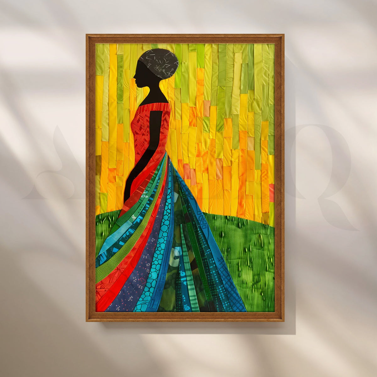 Spectrum Gown Canvas Painting for Living Room – Asha Art Studio – Image 6