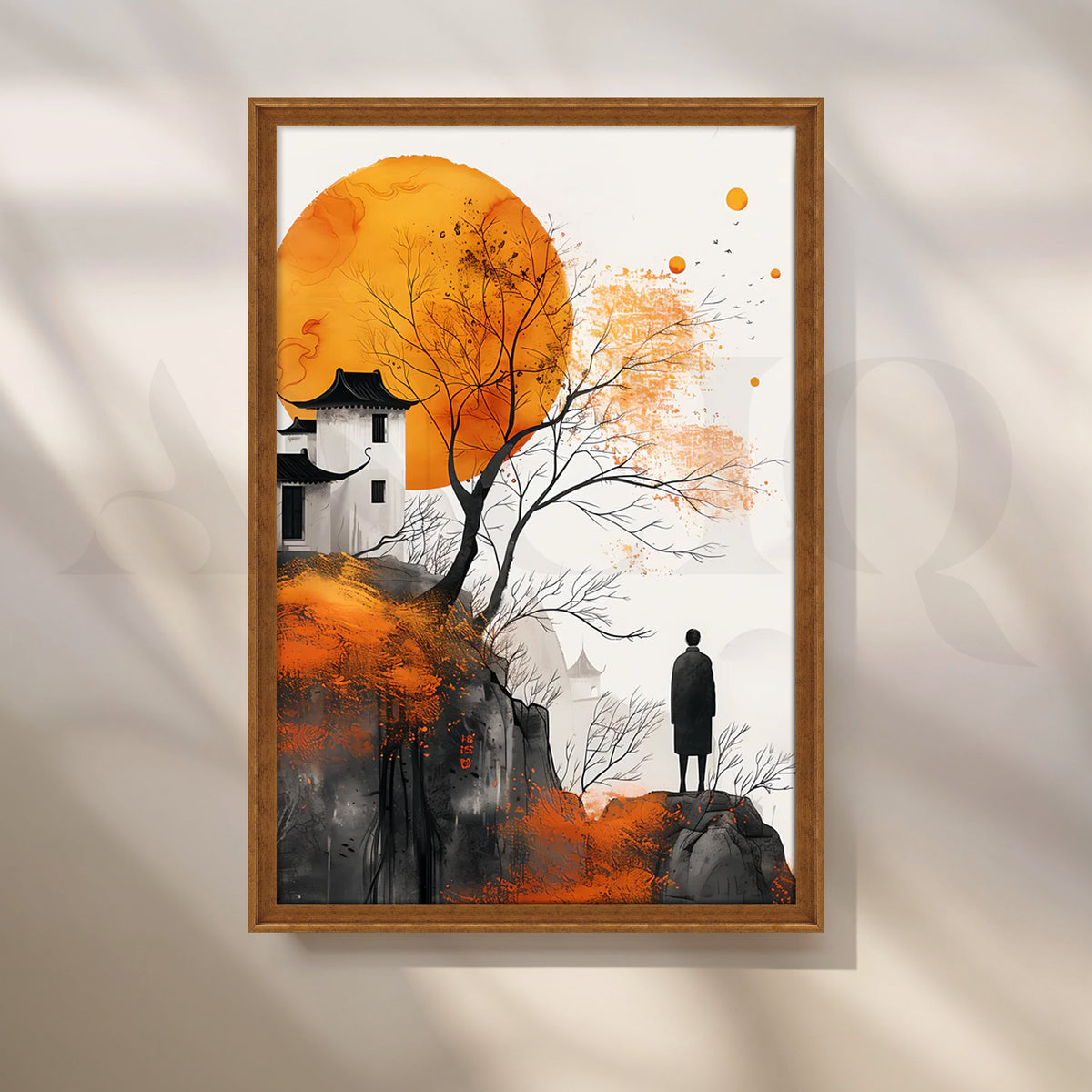 Golden Horizon Wall Poster – Asha Art Studio – Image 6