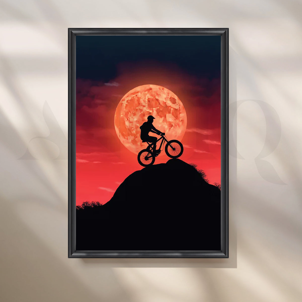 Moonrise Rider Canvas Painting for Modern Living Room – Asha Art Studio – Image 3
