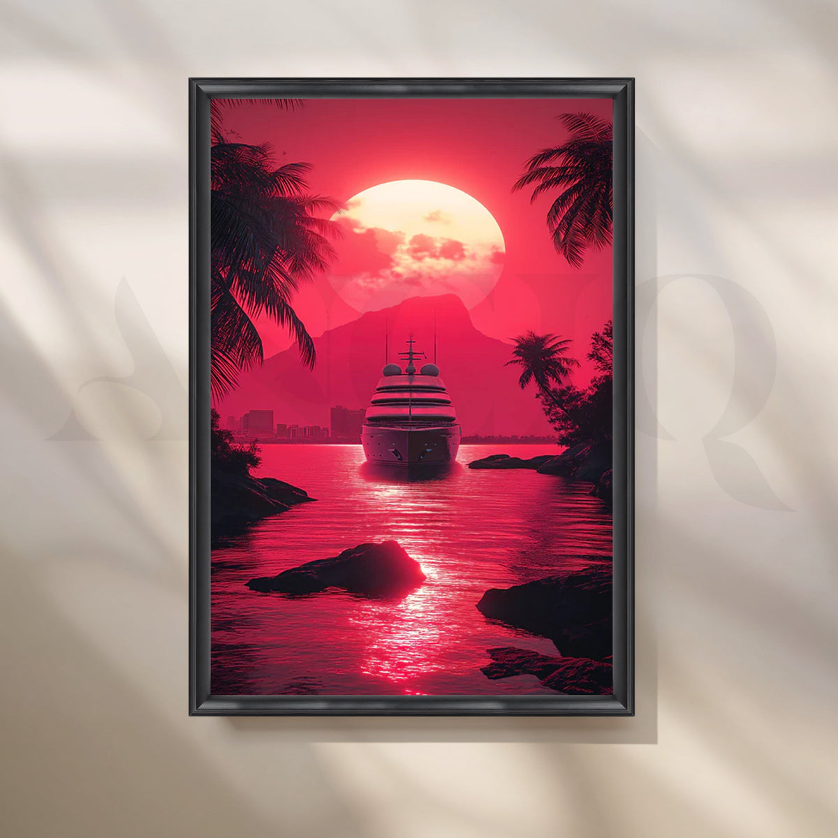 Sunset Voyage Wall Artwork – Asha Art Studio – Image 3