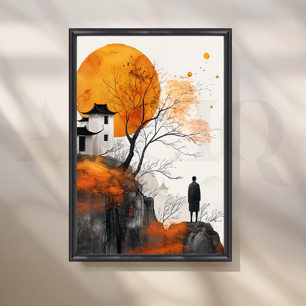 Golden Horizon Wall Poster – Asha Art Studio – Image 3